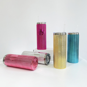 <span class=keywords><strong>23oz</strong></span> düz elmas durian çivili Tumbler holografik parlak paslanmaz çelik bardak için plastik saman ile özelleştirilmiş hediyeler