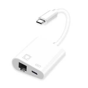 Uygun Apple ağ bağlantı noktası RJ45 Ethernet ağ kablosu dönüştürücü tip-c 100M ağ kartı adaptörü iki-in-one - Product Image 2