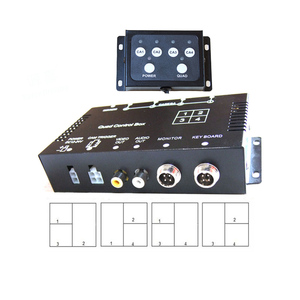 XY-7027 360 Degree <strong>4</strong>-in-1 <strong>Video</strong> Switcher Control Box Reverse Camera <strong>Splitter</strong> for Parking Vehicles 1-Year Warranty - Product Image 2