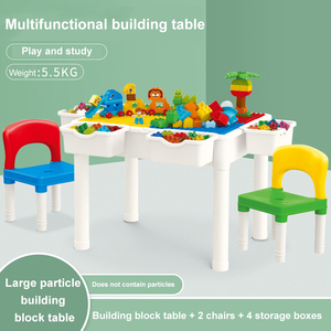 WOMA TOYS Wholesale EBay Hot Sale <strong>Multi</strong> <strong>Function</strong> Playing Desk Learning Drawing <strong>Game</strong> Big Building Block <strong>Table</strong> for Kids Jouet - Product Image 2