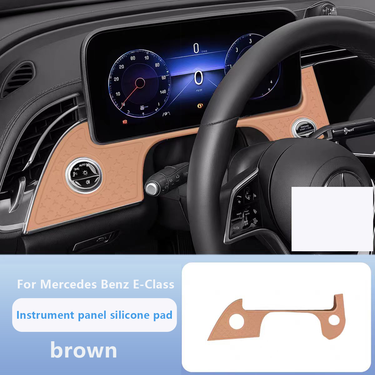 Tapis de protection marron Xinghui pour tableau de bord Mercedes Benz Classe E