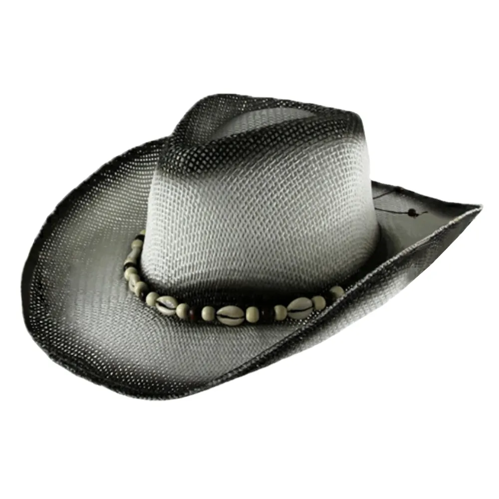 JAKIJAYI brands sombrero custom band unisex Fedoras Beach cappelli di paglia carta estate Shell decorazione Jazz cowboy cappello di paglia