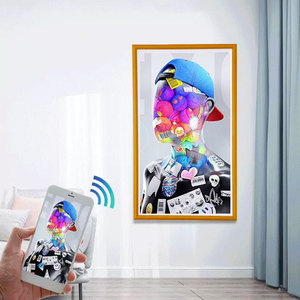 Цифровая фоторамка 32-дюймовая большая цифровая фоторамка с Wi-Fi 1920*1080 Full HD дисплей пульт дистанционного управления совместное использование видео через приложение - Product Image 6