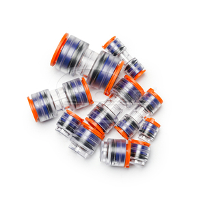 HDPE LSZH Micro connettore condotto giunto 12/10mm transizione trasparente usato Telecom FTTH cavo sotterraneo che soffia in fibra di rete accoppiatore - Product Image 4