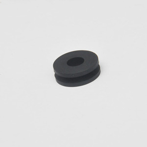 Custom Black Silicone Rubber <strong>Grommets</strong> Round Pattern for Hole Sealing Moulding and Cutting Processing Services Available - Product Image 1