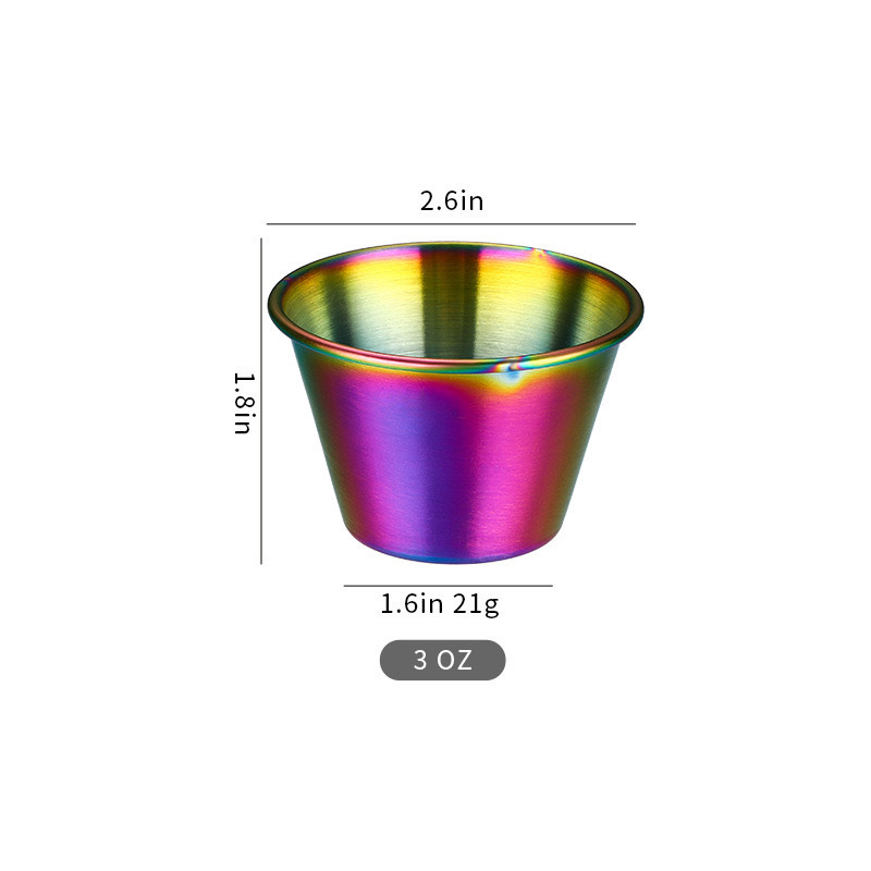 Tasse à sauce colorée de 80 ml
