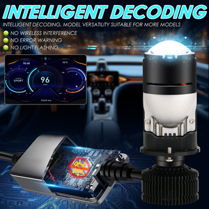 ไฟหน้า LED Y2D 120W 12000LM 6063อลูมิเนียมระบายความร้อนแบบเงียบชิป3570 5050ลำแสงแบนตัด DC12-18V แสงสีขาว6000K - Product Image 5