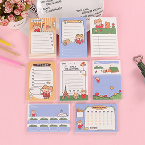 热销创意可爱便笺学生记事本卡通可以呵护方便留言纸记事本定制 - Product Image 5