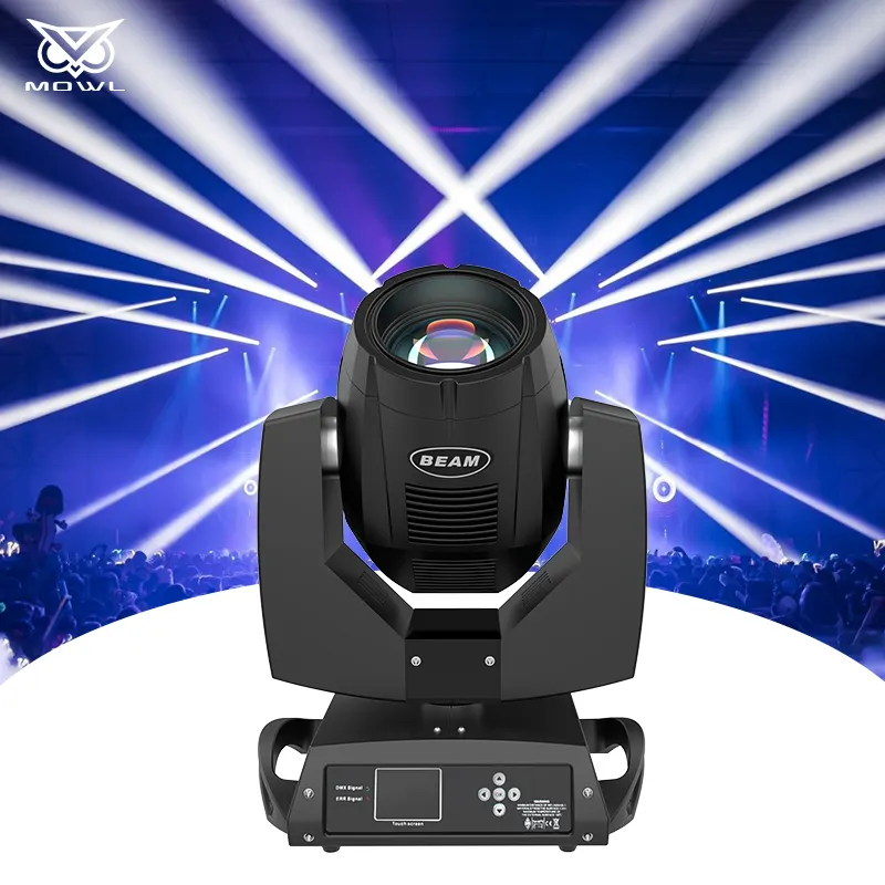 Juego de iluminación de escenario DMX Beam 230 7R Cabeza Movil 230W Sharpy Beam Luz de cabeza móvil para DJ Disco Wedding