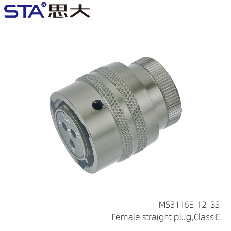 MS3116E-12-3P Female straight plug,Class E