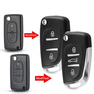 2/3 düğmeler CE0523 modifiye uzaktan araba anahtarı kabuk durumda Citroen C2 C4 C5 C6 C8 C8 Citroen Picasso VA2/HU83 bıçak - Product Image 1
