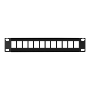 1U 10 pulgadas Módulo Keystone Panel de parche vacío/descargado Panel de parche en blanco UTP - Product Image 3