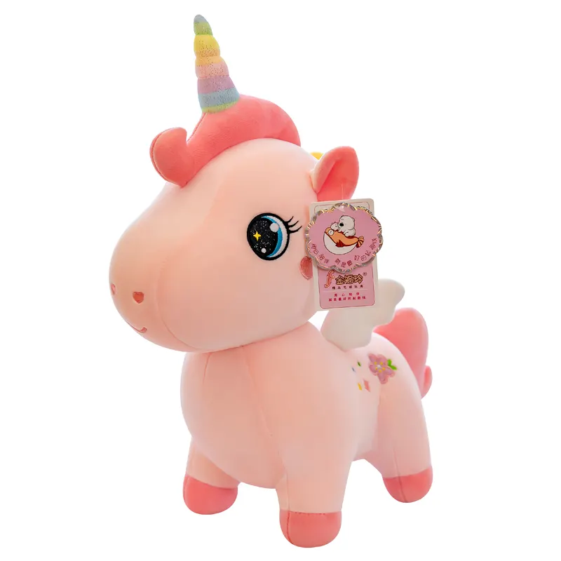 Unicornio de peluche personalizado, juguetes de animales, juguetes de peluche personalizados, muñeca para dormir, almohada, juguetes de peluche