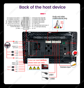 Mekede & navifly แอนดรอยด์14รุ่นรถจอภาพที่พิงศีรษะเครื่องเล่นดีวีดีรถยนต์ fm/am ไร้สาย CP WIFI สำหรับ VW10 VW Passat B6 B7 2011-2015 - Product Image 6