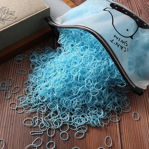 1000 pçs/saco Candy <span class=keywords><strong>Color</strong></span> Crianças Elasticidade Forte Elasticidade Não Machucar O Cabelo Do Bebê Rubber Band Descartável Cabelo Tie para Crianças