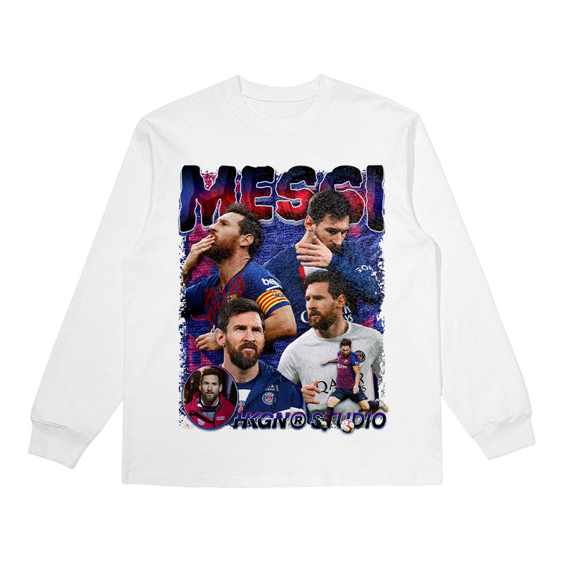 Orange Messi 3 Blanc
