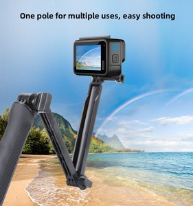 Phụ kiện Gopro gậy selfie ba lần, gập tay điều chỉnh ba chiều, Camera hành động, gậy selfie điện thoại di động - Product Image 4