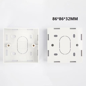 Indirim teklif bağlantı kutusu 86*86*32 İngiliz tarzı 3.5MM vida delikleri İngiliz tarzı 86 arka kutu soket Terminal kutusu - Product Image 2