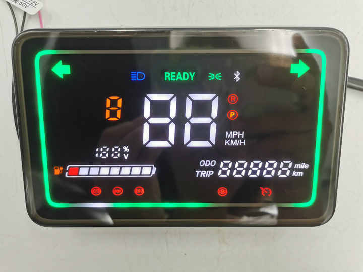 Color Large Screen LCD DISPLAY 2/3 Digit for Electric SCOOTER with Lithium/LEAD ACID Battery EBIKe Zuma Tortoise King DASHBOARD