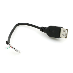 OEM &amp; ODM <strong>Custom</strong> <strong>USB</strong> <strong>2</strong>.<strong>0</strong> a Female to Open <strong>USB</strong> Cable Free Sample for Camera &amp; Computer Use Featuring Braid Shielding
