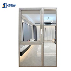 Kunden spezifisches modernes Design Horizontales Aluminium-Schiebefenster mit Glas-Thermobruch-Edelstahl-Siebnetz für den Heimgebrauch