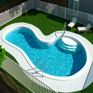 Mới dưới lòng đất sợi thủy tinh hồ bơi Kit hồ bơi ngoài trời sợi thủy tinh ngầm khung hồ bơi - Product Image 2