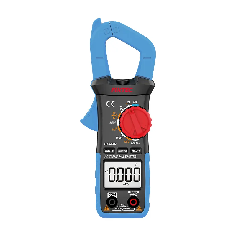 Fixtec medidor digital de capacitância, medidor de faixa automática da tensão atual medidas ac amps ac/dc volts