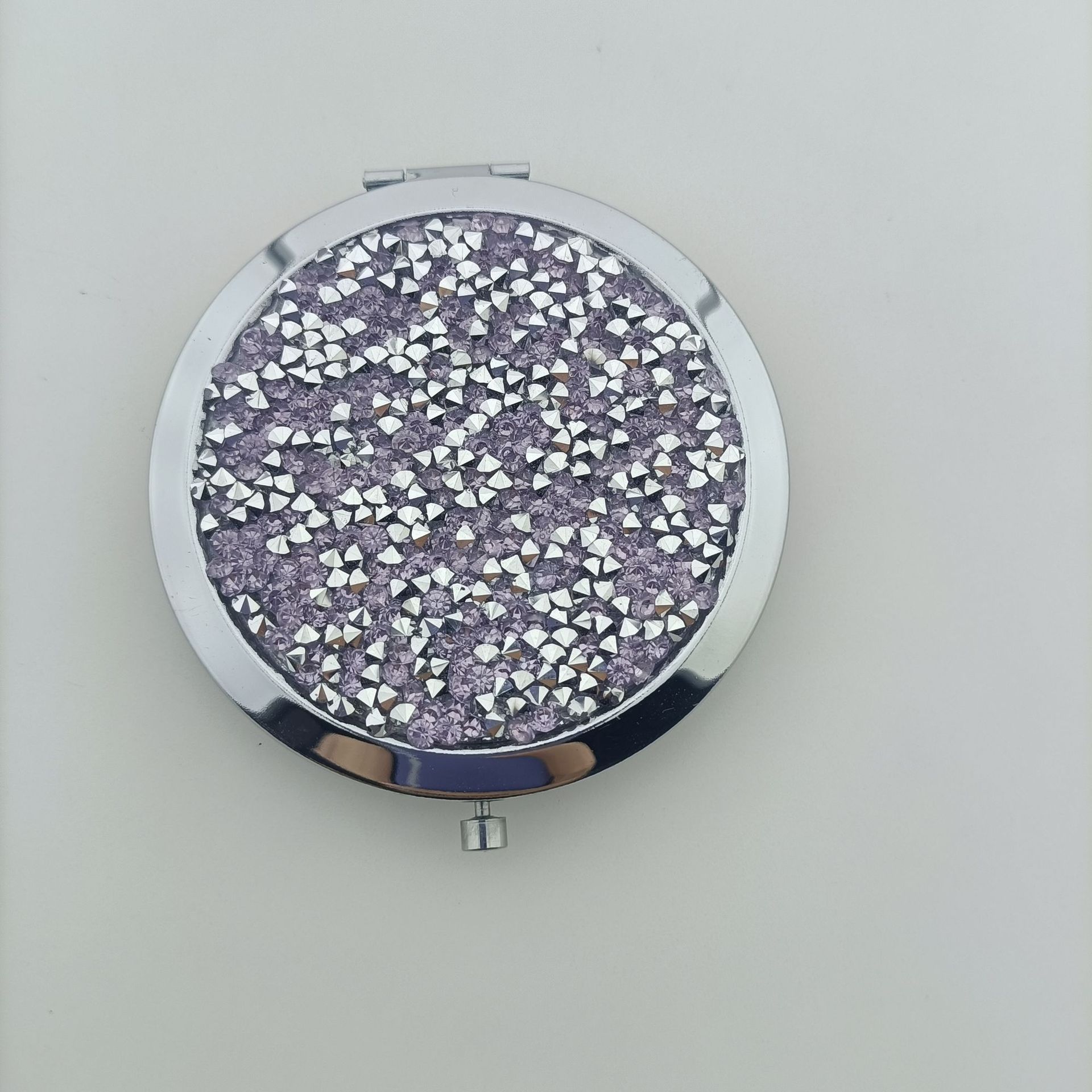 Base plateada - diamante violeta claro