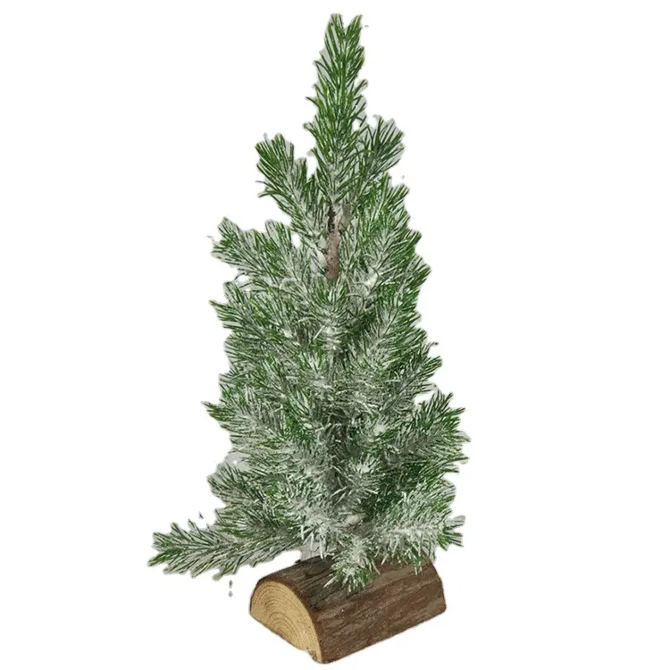 Árbol de Navidad Artificial, decoración de Base de madera, precio al por mayor
