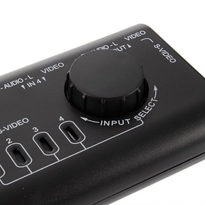 <strong>4</strong> in <strong>1</strong> Out AV RCA <strong>Switch</strong> Box AV Audio Video Signal Switcher <strong>Splitter</strong> <strong>4</strong> Way Selector with RCA Cable for Television DVD VCD TV