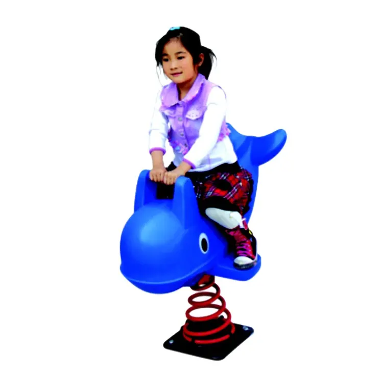 Lldpe kleine kinderen dier dolfijn- vormige paardrijden speelgoed/voorjaar rider
