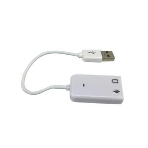 Top sale White <strong>3</strong>.5mm Microphone Earphone Socket to USB 2.0 Sound Card 7.1 Channel Speaker <strong>Audio</strong> Adapter for <strong>raspberry</strong> <strong>pi</strong> 2 - Product Image 2