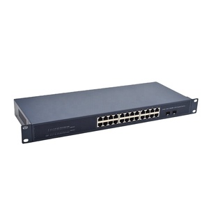 24 porte non gestite Rackmount Smart Ethernet Switch 2 SFP HUB di rete 10/100/1000Mbps SNMP RJ45 100m per uso industriale