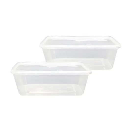 Mới đến hình chữ nhật nhựa dùng một lần container thực phẩm tùy chỉnh đóng gói hộp sử dụng lò vi sóng an toàn tiện lợi