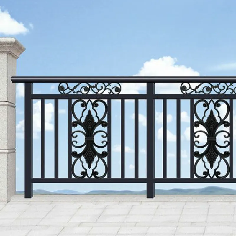 Hot-Sell The BestModern House Railing Designs Safe Retro Luxury Outdoor Balcon Rampes en alliage d'aluminium