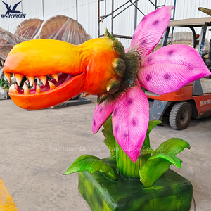 Adventure Park Decoración Simulación Flor Modelo Planta personalizada con sonido de masticación espeluznante - Product Image 5