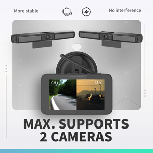 <strong>Backup</strong> <strong>Camera</strong> Kit 5&quot; LCD Reversing Monitor+IR Night Vision <strong>With</strong> Wireless Solar <strong>Camera</strong> IP65 Waterproof Rear View Back up <strong>Camera</strong> - Product Image 5