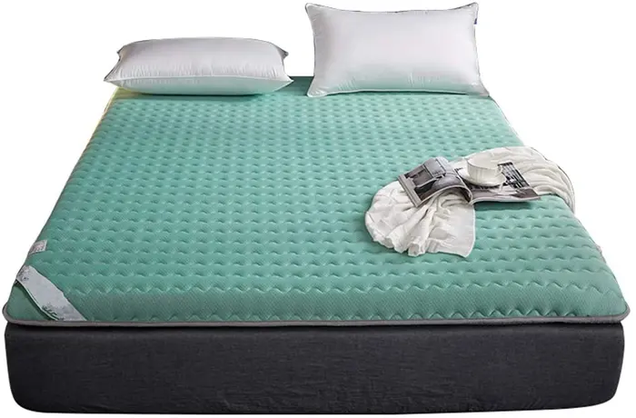 Matelas matelas pliant confortable et moelleux, sur-matelas de Massage, doux, compatible avec la peau, plusieurs couleurs disponibles, style coréen et japonais