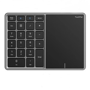 Rechargeable Wireless <strong>Numeric</strong> Keypad <strong>Keyboard</strong> 2.4G Aluminum 22-Key Number Pad With Touchpad for PC Mac.Book Windows Laptop - Product Image 1