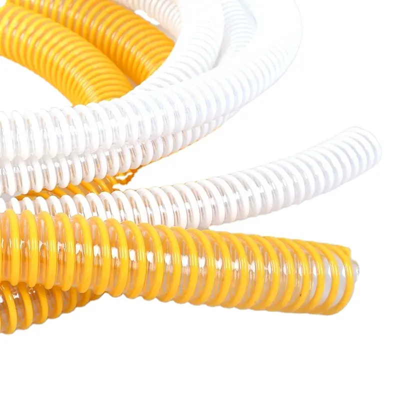 Machine de tuyau renforcé en PVC fournisseur doré/tuyau souple d'aspiration en PVC/ligne d'extrusion de tuyau ondulé en spirale en plastique