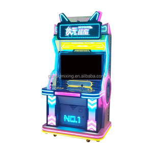 32 inç Retro Arcade oyun konsolu önceden yüklenmiş iki kişi ayakta mücadele simülatörleri 1 yıl İngilizce Metal jetonla çalışan oyun oyunu - Product Image 2