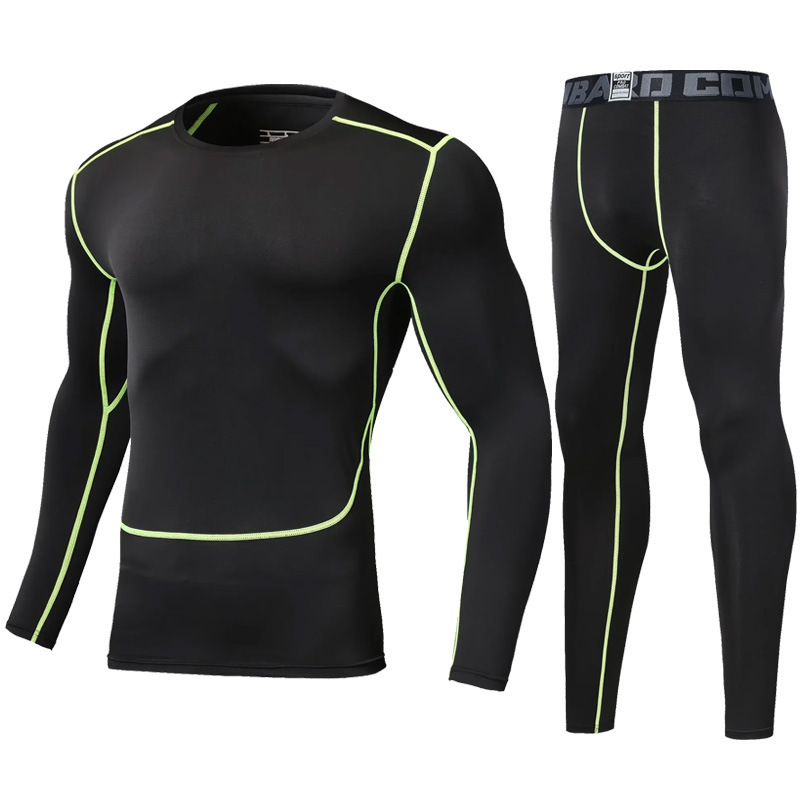 1803 haut noir et vert + 1805 pantalon noir et vert