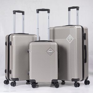 跨境外贸定制三件套ABS行李箱高价值加厚登机拉杆箱 - Product Image 1