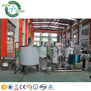 1000L/H 1ton/h komple elma mango portakal limon aromalı meyve suyu karıştırma hattı tesisi ile pastörizatör - Product Image 5