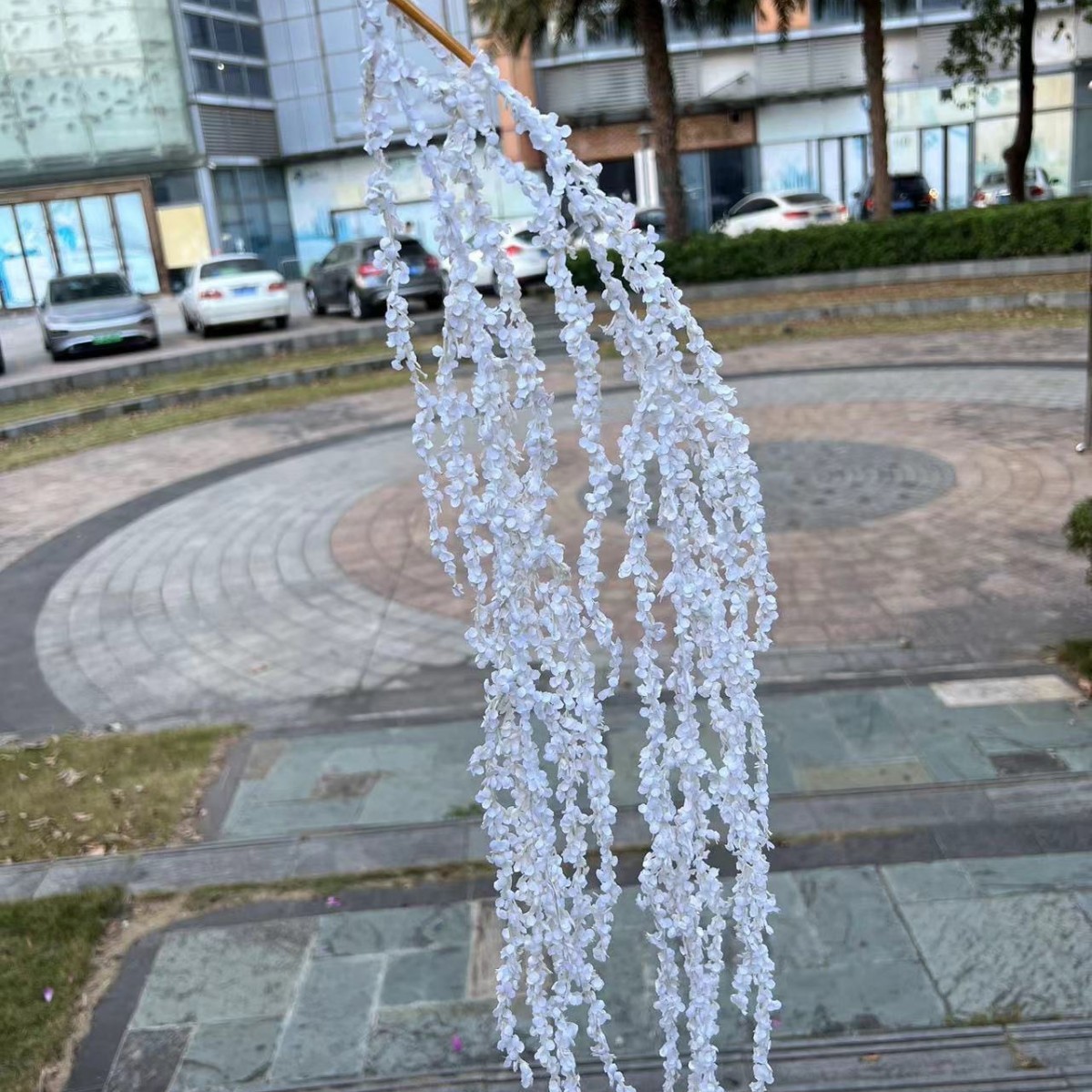 Riz suspendu imitation haute blanche