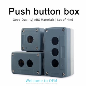 22mm 3 <strong>Button</strong> Hole Plastic Waterproof Grey <strong>Push</strong> <strong>Button</strong> Switch <strong>Control</strong> Station <strong>Box</strong> - Product Image 3