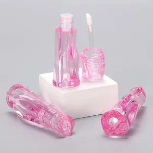 3ml lượn sóng <span class=keywords><strong>Lip</strong></span> <span class=keywords><strong>Gloss</strong></span> container với độc đáo màu hồng trong suốt nhựa <span class=keywords><strong>Lip</strong></span> <span class=keywords><strong>Gloss</strong></span> ống với NUT - Product Image 2
