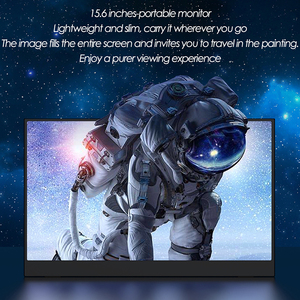 15.6&quot; Touch Screen Portable <strong>Lcd</strong> <strong>Monitor</strong> <strong>With</strong> Screen Holder Stand for Mini PC Phone Xbox PS4 PS5 Switch