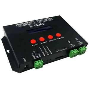K-4000C SD-карта пиксельный светодиодный контроллер оригинальный ws2812 , SPI/DMX DC5V/DC12-24V программируемый dmx светодиодный контроллер света