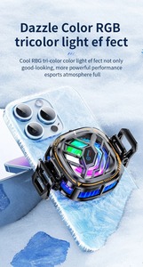 X76 cep telefonu yarı iletken manyetik/arka-klip 2 in 1 soğutma radyatör ile dijital ekran IOS Android için PUBG oyun soğutucu - Product Image 3